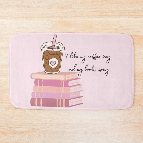 Item preview, I like my coffee icey and my books spicy - bookish humour designed and sold by girlyswantbooks.