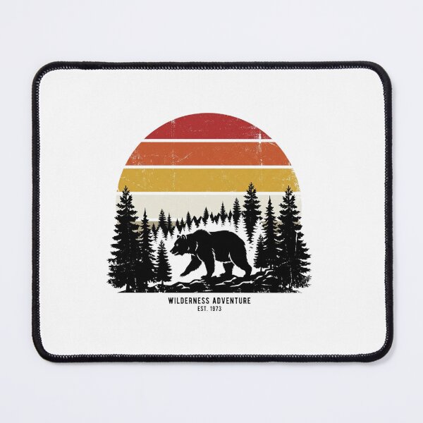 Item preview, Wilderness Adventure Retro Bear Sunset designed and sold by Friendlyodditi.