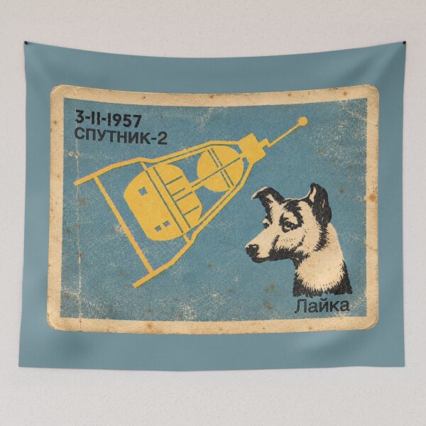 Item preview, Laika Sputnik 2 Soviet Russian Space Dog 1957 Mission designed and sold by Maljonic.