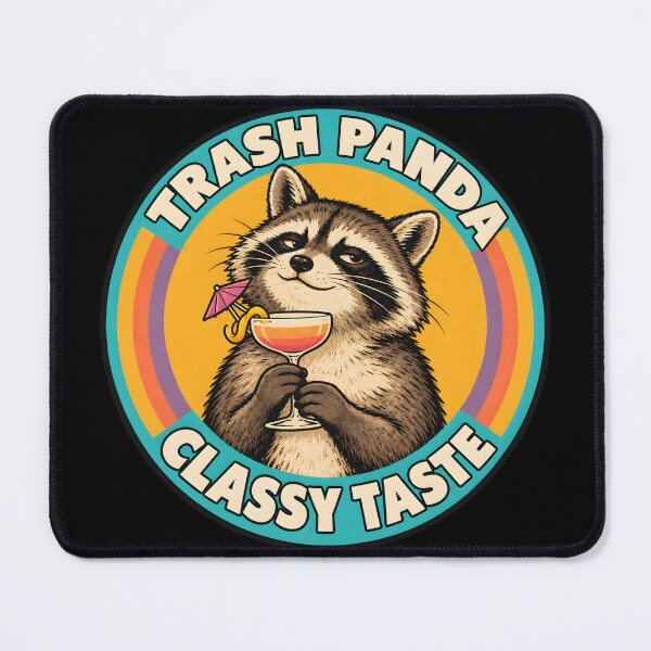 Item preview, Trash Panda Classy Taste Funny Retro designed and sold by MagicTheDog.