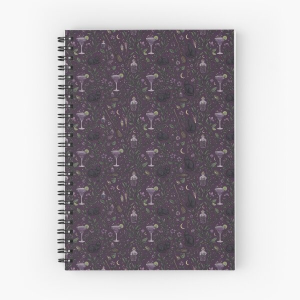 Item preview, Midnight Margaritas Botanical Witch Pattern designed and sold by VØDUM® STORE.