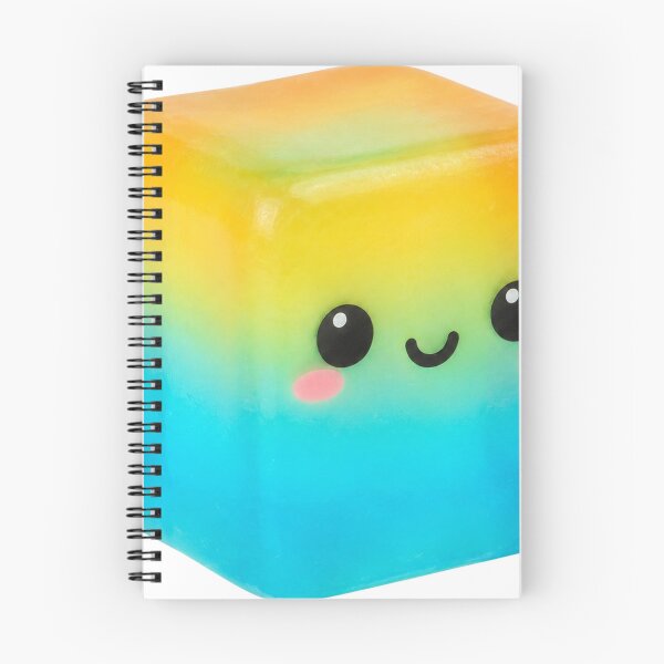 Item preview, Kawaii Rainbow Cube Squishy Happy Face Toy designed and sold by DofinaSur.