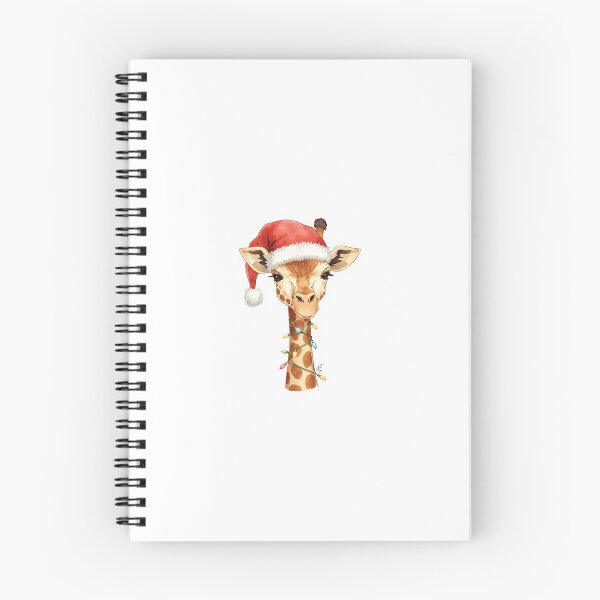 Item preview, Cute Christmas Giraffe with Santa Hat and Lights designed and sold by mayatA-rt.