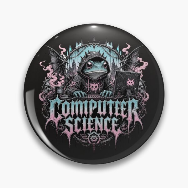 Item preview, Computer Science Frog Gothic Death Metal T-Shirt | Funny Cyber Goth Programmer Pastel Goth Toad Laptop CS Major Gift designed and sold by illeN-Art-World.