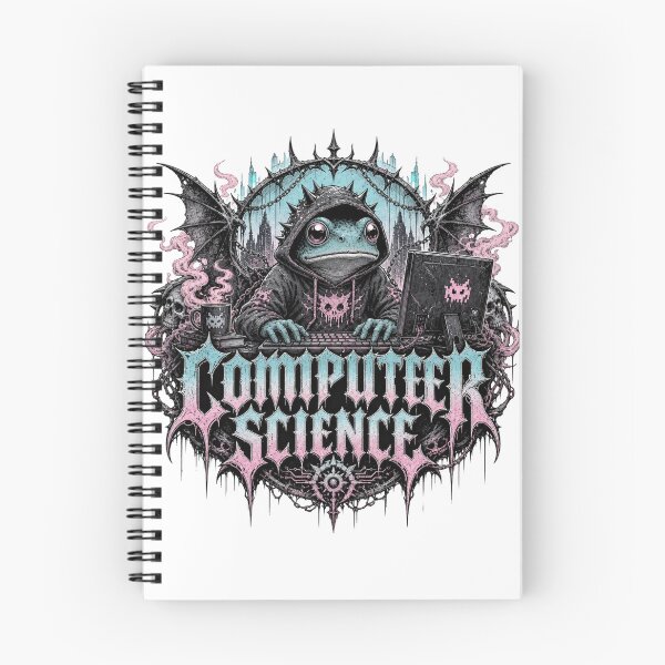 Item preview, Computer Science Frog Gothic Death Metal T-Shirt | Funny Cyber Goth Programmer Pastel Goth Toad Laptop CS Major Gift designed and sold by illeN-Art-World.