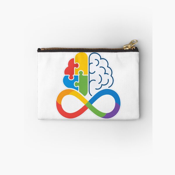 Item preview, Autism and Neurodiversity Infinity Symbol with Brain and Colorful Puzzle Pieces   designed and sold by JrNergal.