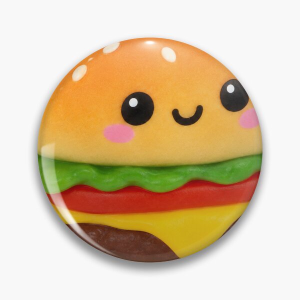 Item preview, Kawaii Burger Squishy Cute Happy Face Toy designed and sold by DofinaSur.