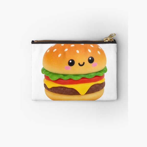 Item preview, Kawaii Burger Squishy Cute Happy Face Toy designed and sold by DofinaSur.