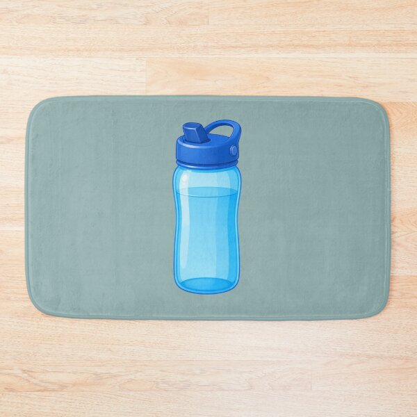 Item preview, Cute Blue Water Bottle Illustration for Hydration and Fitness Lovers designed and sold by Theproxmrt.