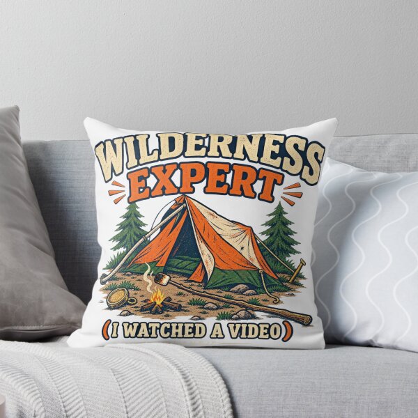 Item preview, Wilderness Expert Funny Camping Humo designed and sold by WakeUpByLP.