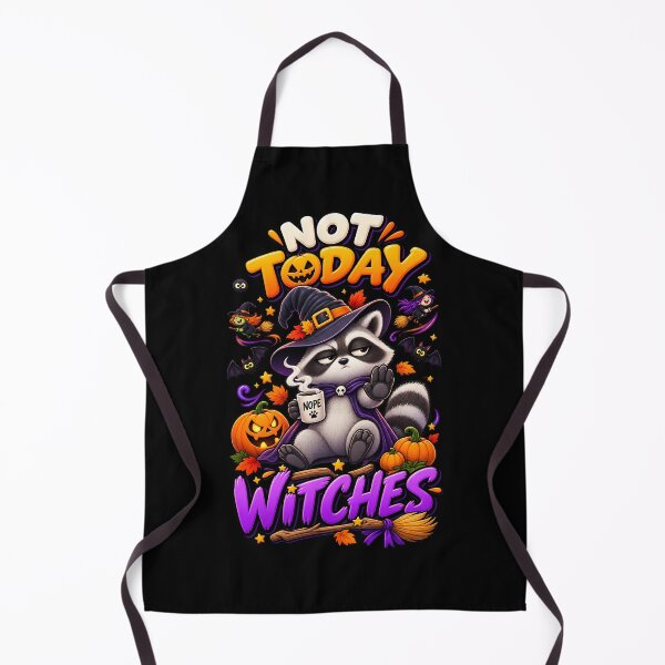 Item preview, Not Today Witches Funny Halloween Raccoon designed and sold by Yomere.