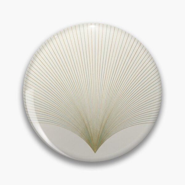 Item preview, Radial Arc Fan | Minimalist Gold and Sage Geometric Print designed and sold by Zaramodo.