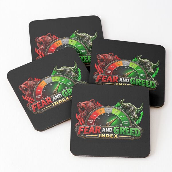 Item preview, Fear and Greed Index Stock Market Bull Bear designed and sold by NOVYXEL.