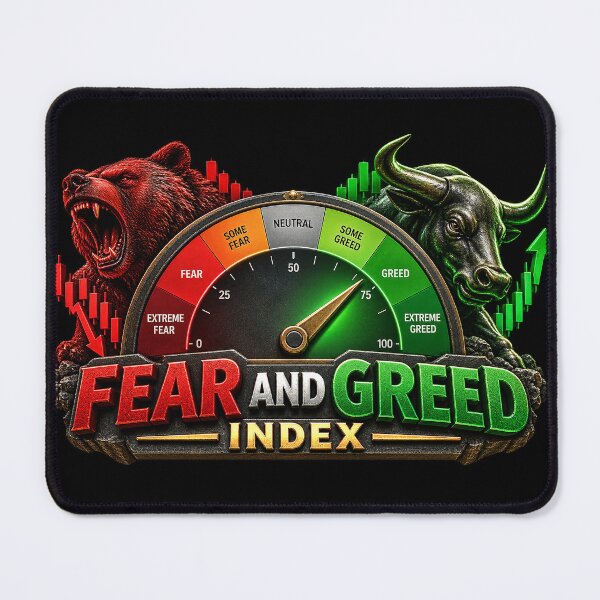 Item preview, Fear and Greed Index Stock Market Bull Bear designed and sold by NOVYXEL.