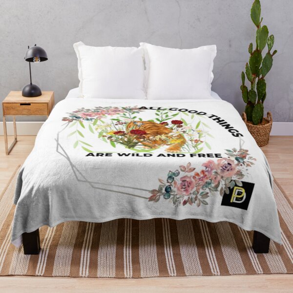 Item preview, All Good Things Are Wild And Free Tiger Floral Aesthetic designed and sold by SMinimalist613.
