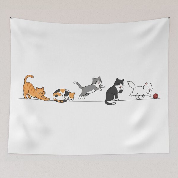Item preview, Cute Cat Squad – Playful Cat Lover Design designed and sold by RkskArt.