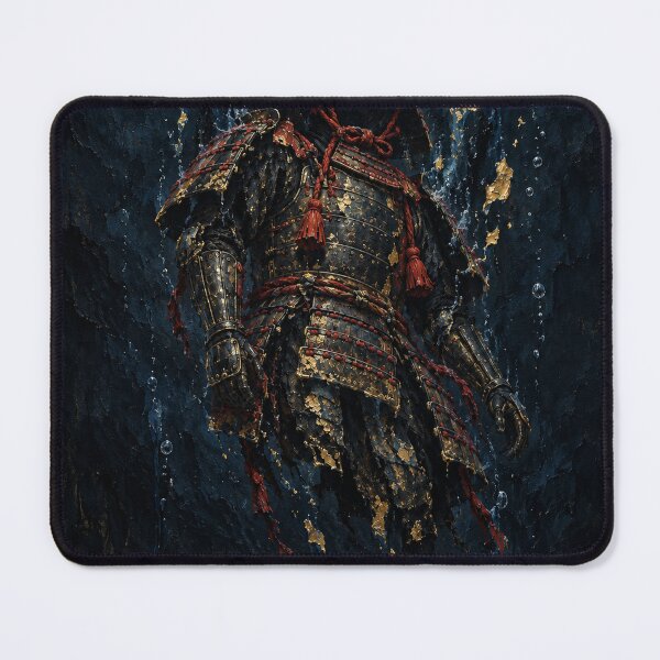 Item preview, Faceless Samurai in Black Armor Against Deep Blue designed and sold by MouradStudio.