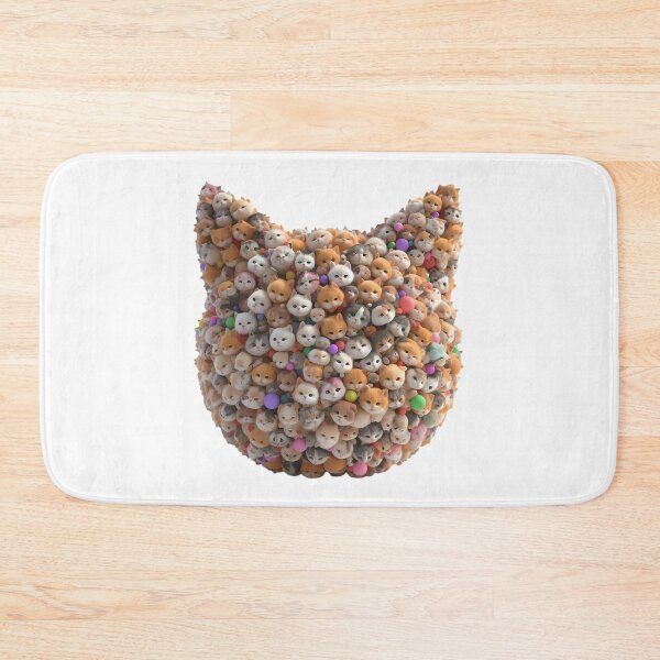 Item preview, 3D Cute Tiny Kittens Collage Cat Silhouette designed and sold by VisualVerseLab.