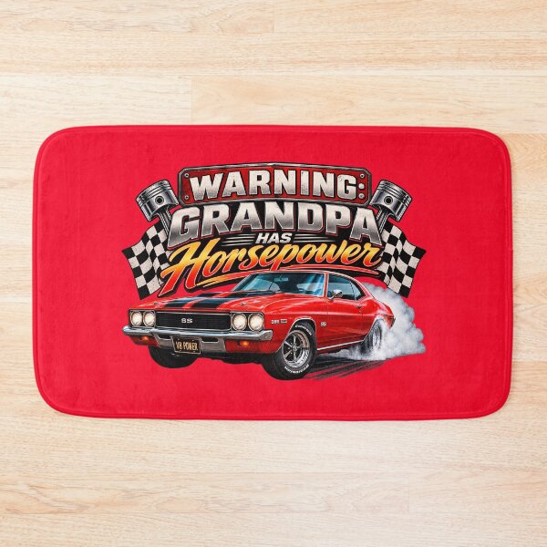 Item preview, Warning: Grandpa Has Horsepower Muscle Car designed and sold by TZehrfeldPhotos.