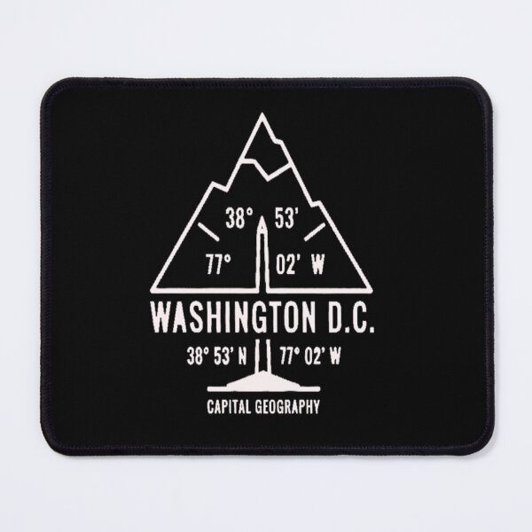 Item preview, Washington D.C. Coordinates & Mountain Peak (Dark Garment Edition) designed and sold by 9KYC4.