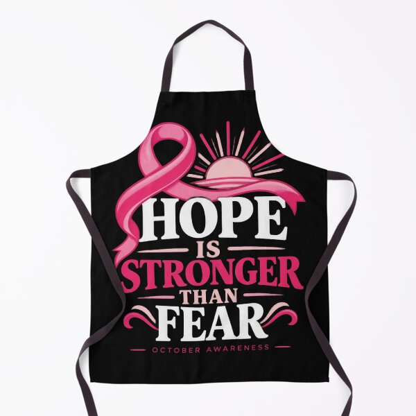 Item preview, Hope Is Stronger Than Fear Breast Cancer Awareness Pink Ribbon designed and sold by Uglyandcute.