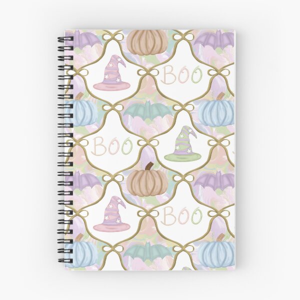 Item preview,  Pastel Halloween Collection with Gold Ribbon- Pumpkins, Witches Hats and Bats designed and sold by Purposely Designed.
