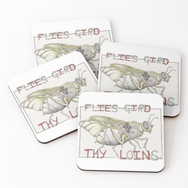 Item preview, Flies Gird Thy Loins designed and sold by goldilockszone.