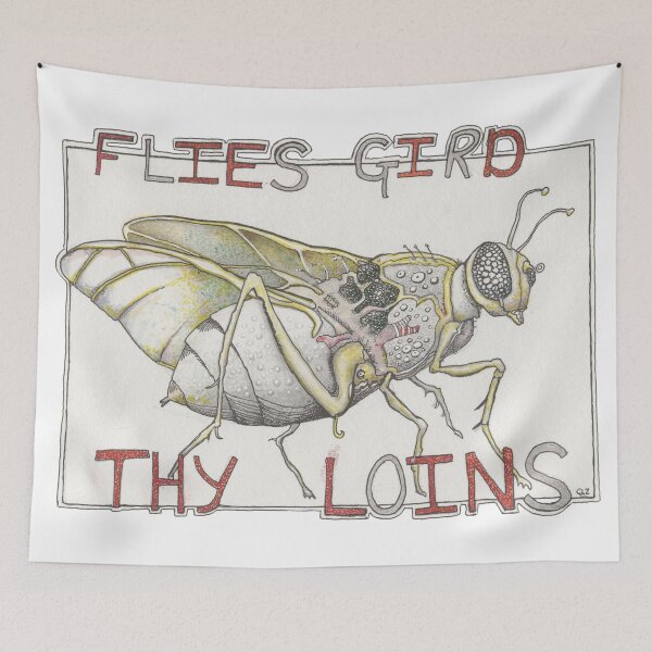 Item preview, Flies Gird Thy Loins designed and sold by goldilockszone.
