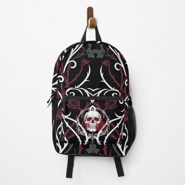 Item preview, Goth Aesthetic Skull & Crimson Rose - Cute But Psycho Vintage Dark Art   designed and sold by DesignStudio-JM.