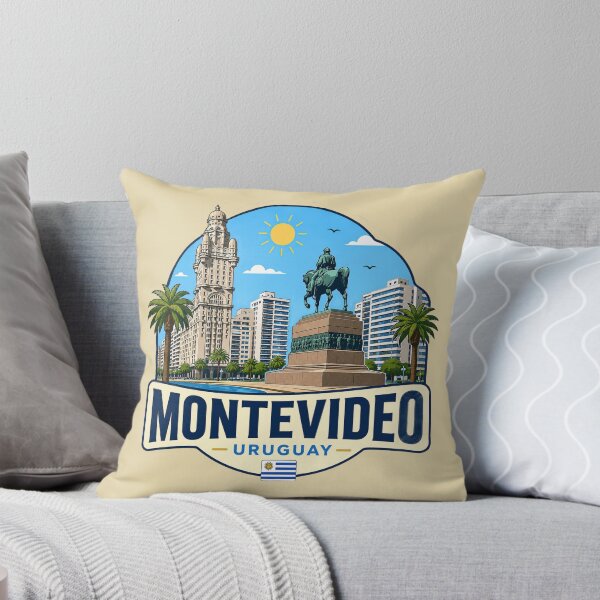 Aperçu de l'œuvre Paysage urbain de Montevideo, Uruguay créée et vendue par Myra365Art.