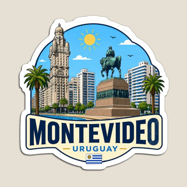 Item preview, Montevideo, Uruguay Cityscape designed and sold by Myra365Art.
