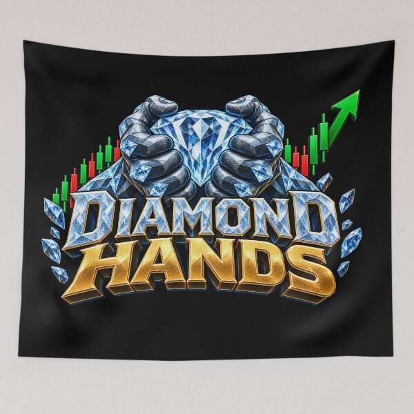 Artikelvorschau, Diamond Hands Crypto Stock Market Trader entworfen und verkauft von NOVYXEL.