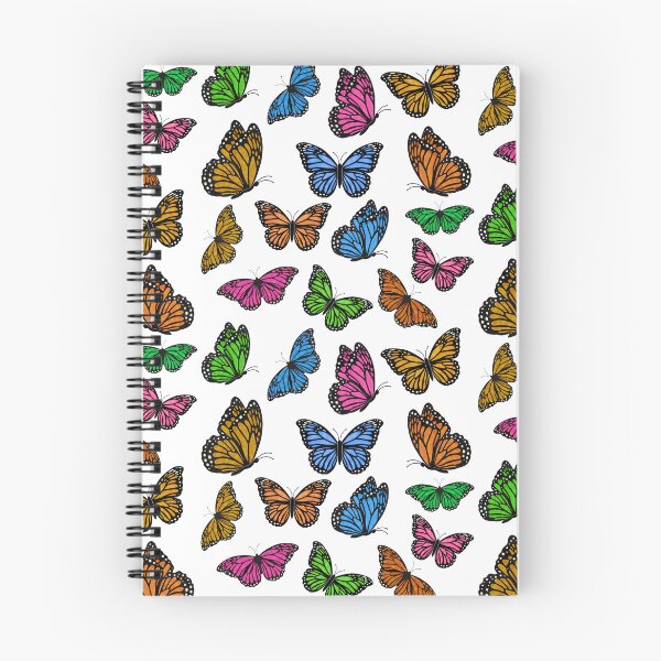 Item preview, Colorful butterflies pattern designed and sold by Ana Gorozpe.