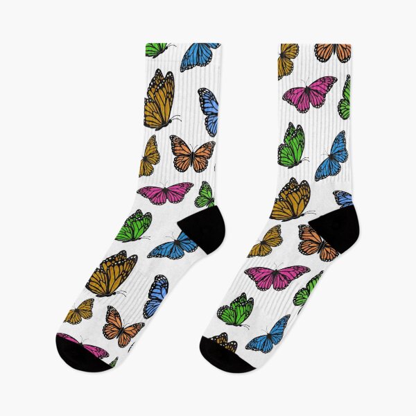 Item preview, Colorful butterflies pattern designed and sold by Ana Gorozpe.