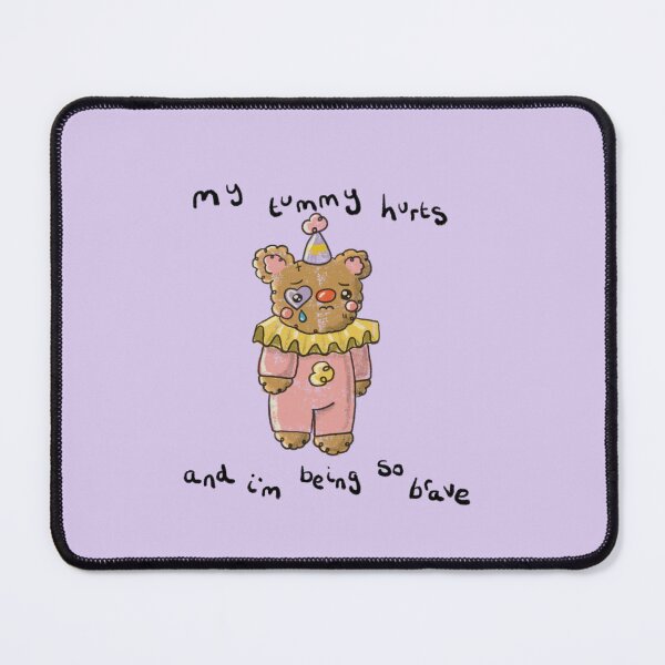Item preview, Sad Clown Bear - Tummy Hurts and I'm Being So Brave designed and sold by Guggies World.