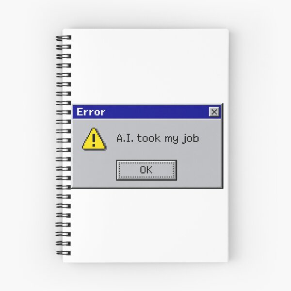 Item preview, AI Took My Job Retro Computer Error Meme designed and sold by ZdunekDesign.