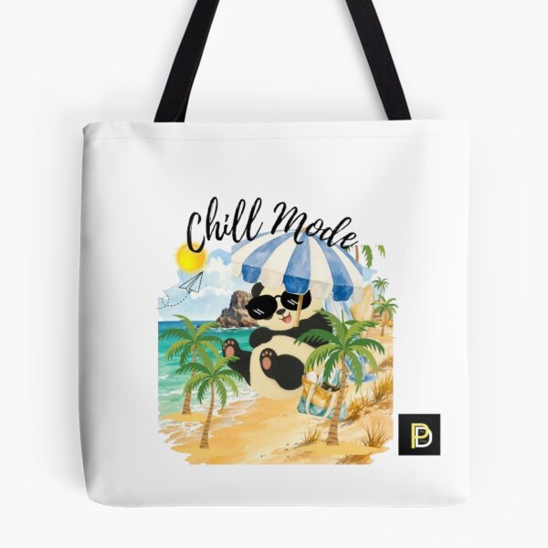 Item preview, Chill Mode Cute Panda Beach Vacation Summer Aesthetic designed and sold by SMinimalist613.