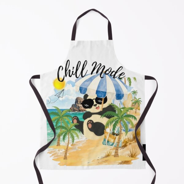 Item preview, Chill Mode Cute Panda Beach Vacation Summer Aesthetic designed and sold by SMinimalist613.