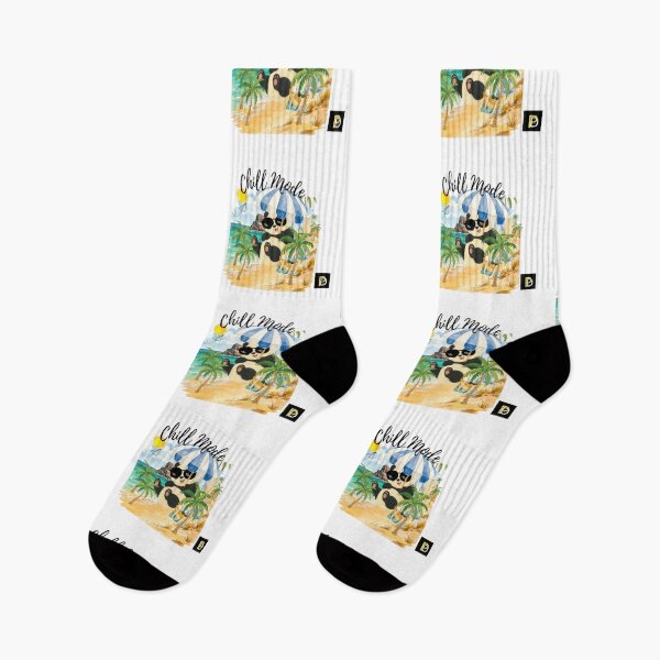 Item preview, Chill Mode Cute Panda Beach Vacation Summer Aesthetic designed and sold by SMinimalist613.