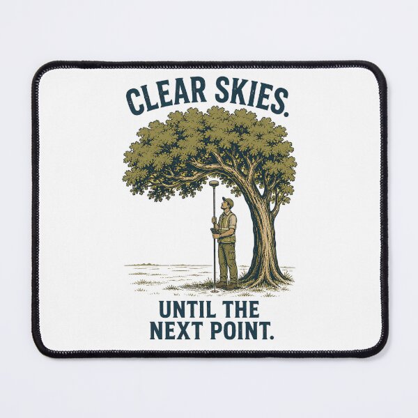 Item preview, Clear Skies Until the Next Point – Funny GNSS Surveyor designed and sold by FreePath-Move.