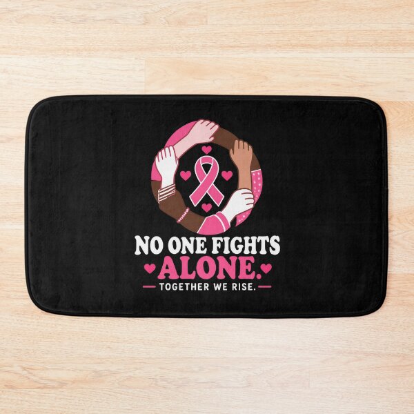 Item preview, No One Fights Alone Breast Cancer Support Pink Ribbon designed and sold by Uglyandcute.