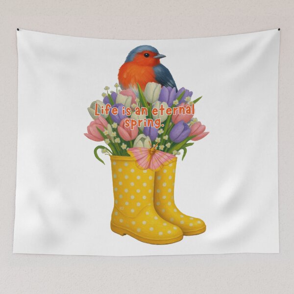 Item preview, Life is an eternal spring designed and sold by re2m.
