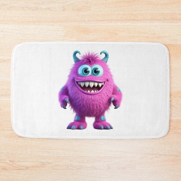 Item preview, Cute Funny Purple Monster Big Smile Cartoon Character Design designed and sold by Kruti Collection.