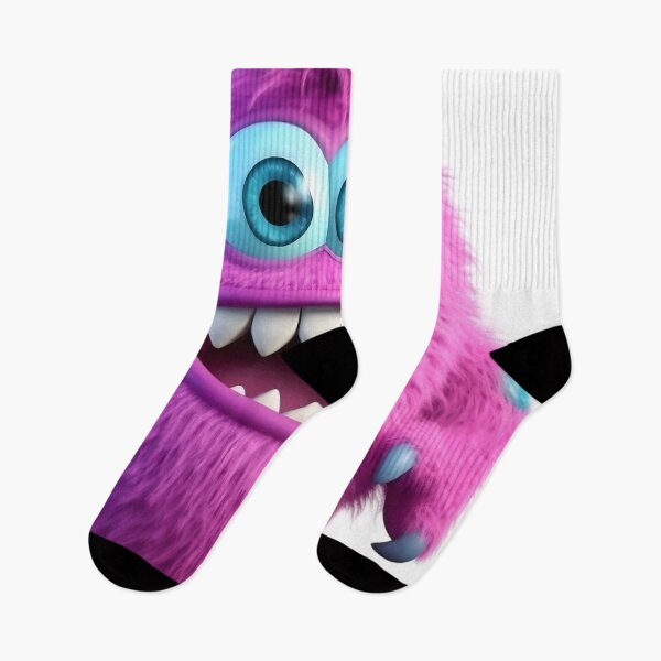 Item preview, Cute Funny Purple Monster Big Smile Cartoon Character Design designed and sold by Kruti Collection.