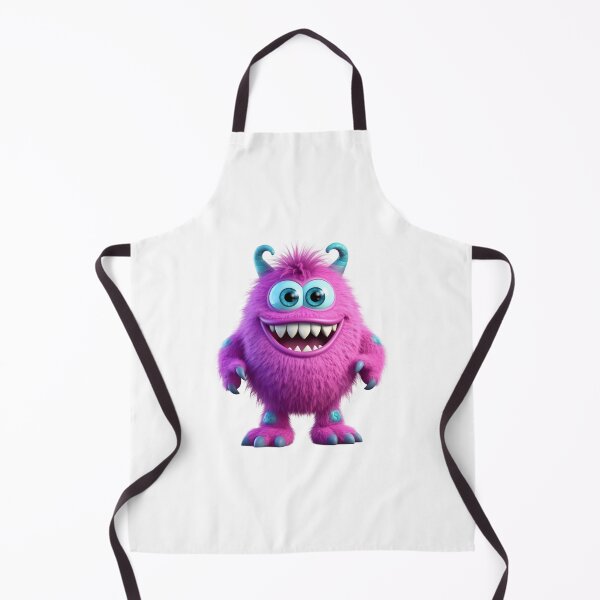 Item preview, Cute Funny Purple Monster Big Smile Cartoon Character Design designed and sold by Kruti Collection.