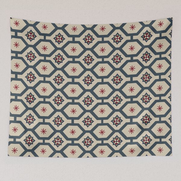 Item preview, Vintage Geometric Star & Hexagon Design - Tenerife Tile Pattern designed and sold by TreLumisse.