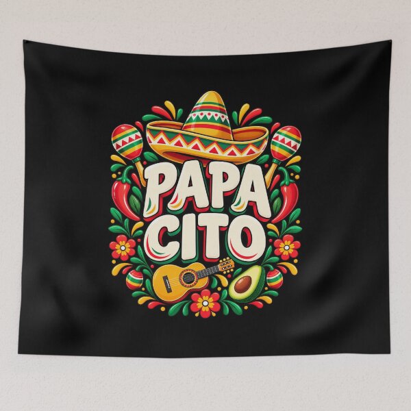 Item preview, Papacito Shirt Funny Mexican Dad Men Cinco De Mayo Fiesta T-Shirt designed and sold by Trendably.