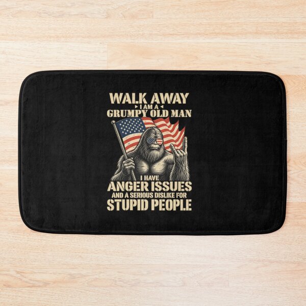 Item preview, Grumpy Old Man Funny Grandpa American Flag designed and sold by LASTIQUE-dd.