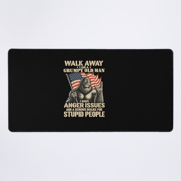 Item preview, Grumpy Old Man Funny Grandpa American Flag designed and sold by LASTIQUE-dd.
