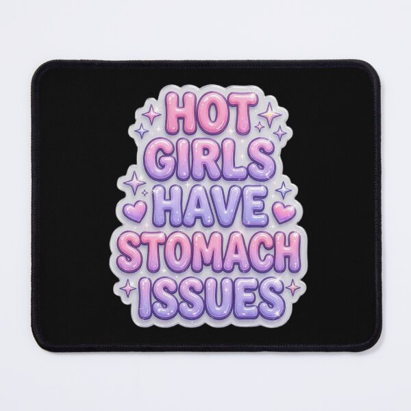 Item preview, Hot Girls Have Stomach Issues Y2K Bubble Letter Sticker designed and sold by Barkashow.